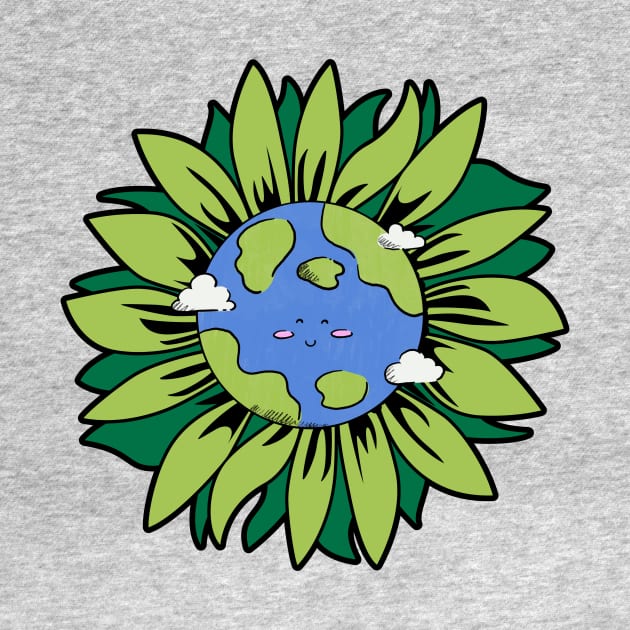 Cute Sunflower Earth Day 2024 by Davidsmith